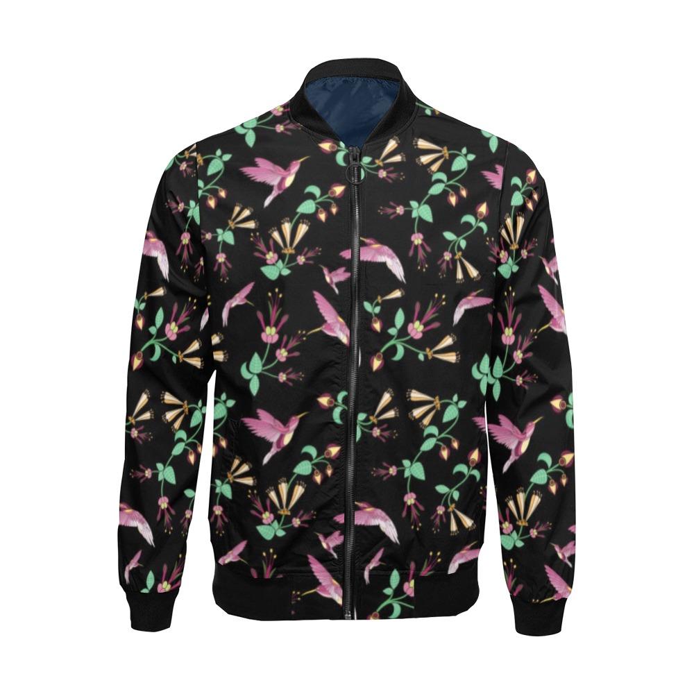 Swift Noir All Over Print Bomber Jacket for Men (Model H19) Jacket e-joyer 