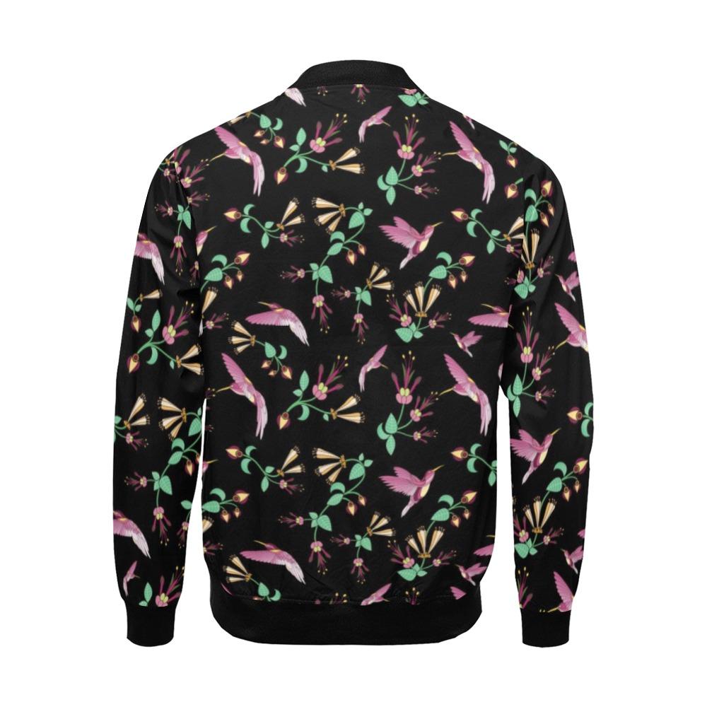 Swift Noir All Over Print Bomber Jacket for Men (Model H19) Jacket e-joyer 