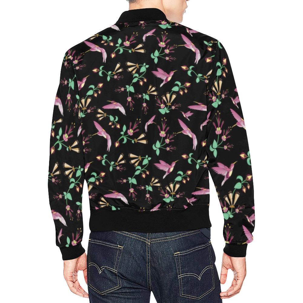 Swift Noir All Over Print Bomber Jacket for Men (Model H19) Jacket e-joyer 