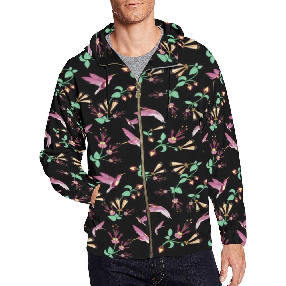 Swift Noir All Over Print Full Zip Hoodie for Men (Model H14) All Over Print Full Zip Hoodie for Men (H14) e-joyer 