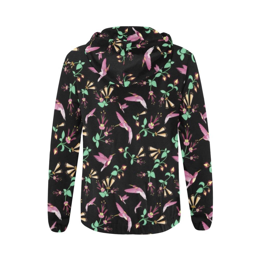 Swift Noir All Over Print Full Zip Hoodie for Women (Model H14) All Over Print Full Zip Hoodie for Women (H14) e-joyer 