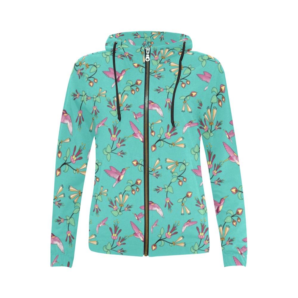 Swift Pastel All Over Print Full Zip Hoodie for Women (Model H14) All Over Print Full Zip Hoodie for Women (H14) e-joyer 