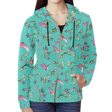 Load image into Gallery viewer, Swift Pastel All Over Print Full Zip Hoodie for Women (Model H14) All Over Print Full Zip Hoodie for Women (H14) e-joyer 
