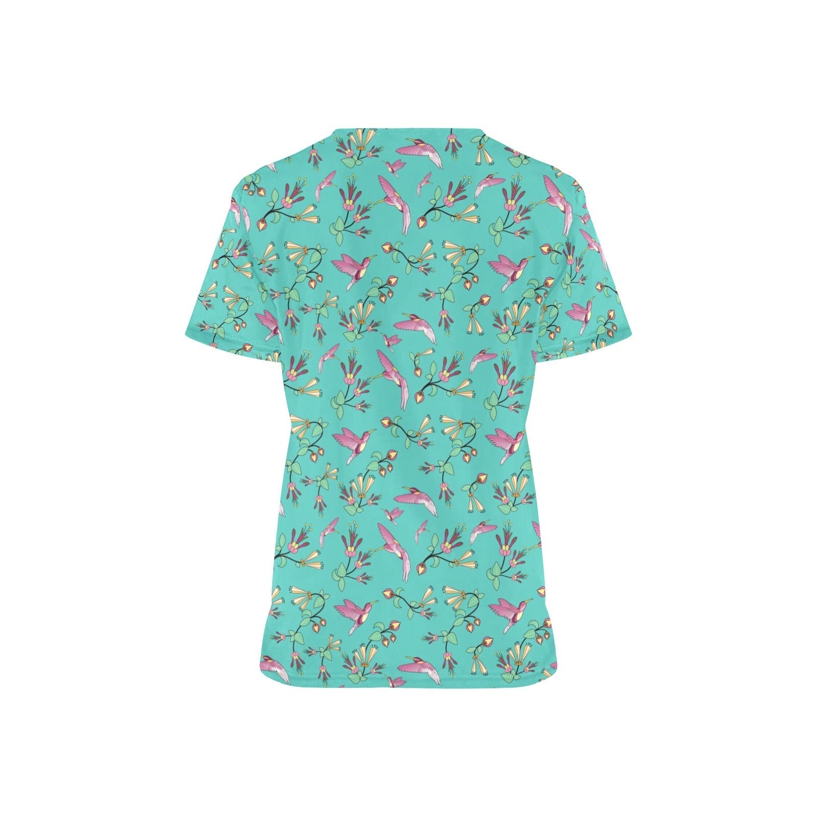 Swift Pastel All Over Print Scrub Top Scrub Top e-joyer 