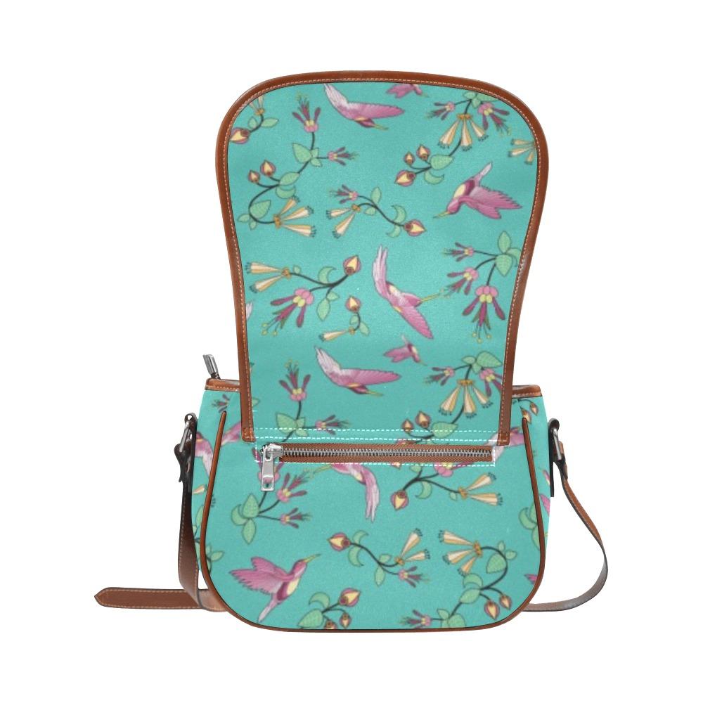 Swift Pastel Saddle Bag/Small (Model 1649) Full Customization Saddle Bag/Small (Full Customization) e-joyer 