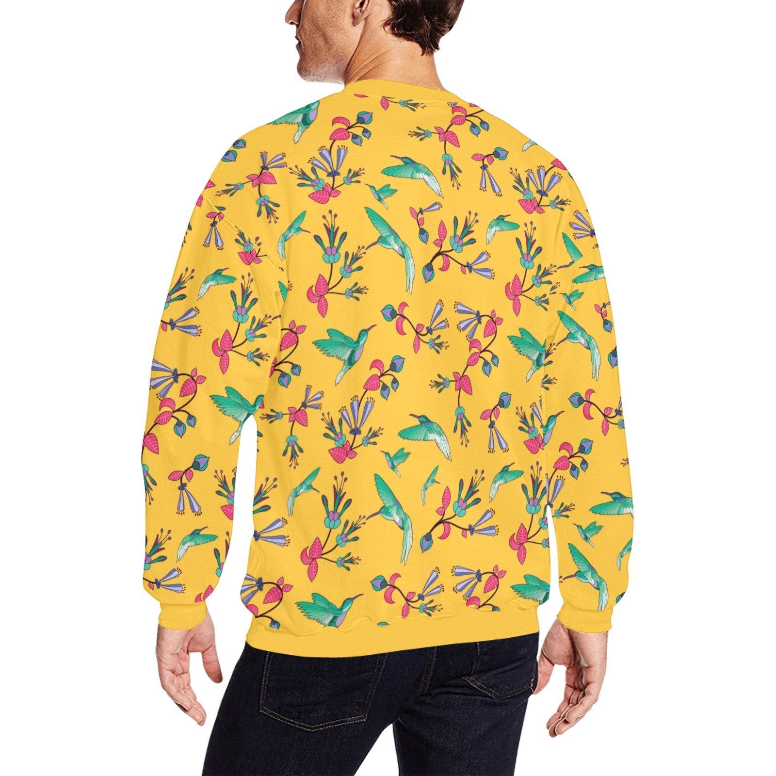 Swift Pastel Yellow All Over Print Crewneck Sweatshirt for Men (Model H18) shirt e-joyer 