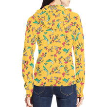 Load image into Gallery viewer, Swift Pastel Yellow All Over Print Full Zip Hoodie for Women (Model H14) All Over Print Full Zip Hoodie for Women (H14) e-joyer 
