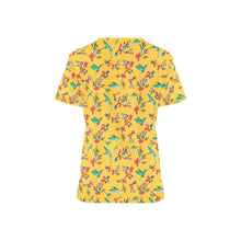 Load image into Gallery viewer, Swift Pastel Yellow All Over Print Scrub Top Scrub Top e-joyer 
