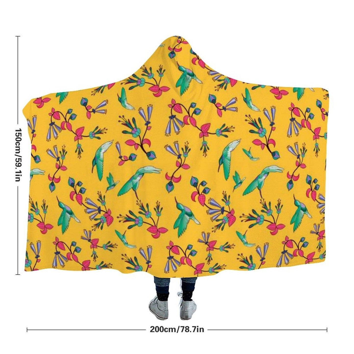 Swift Pastel Yellow Hooded Blanket blanket 49 Dzine 