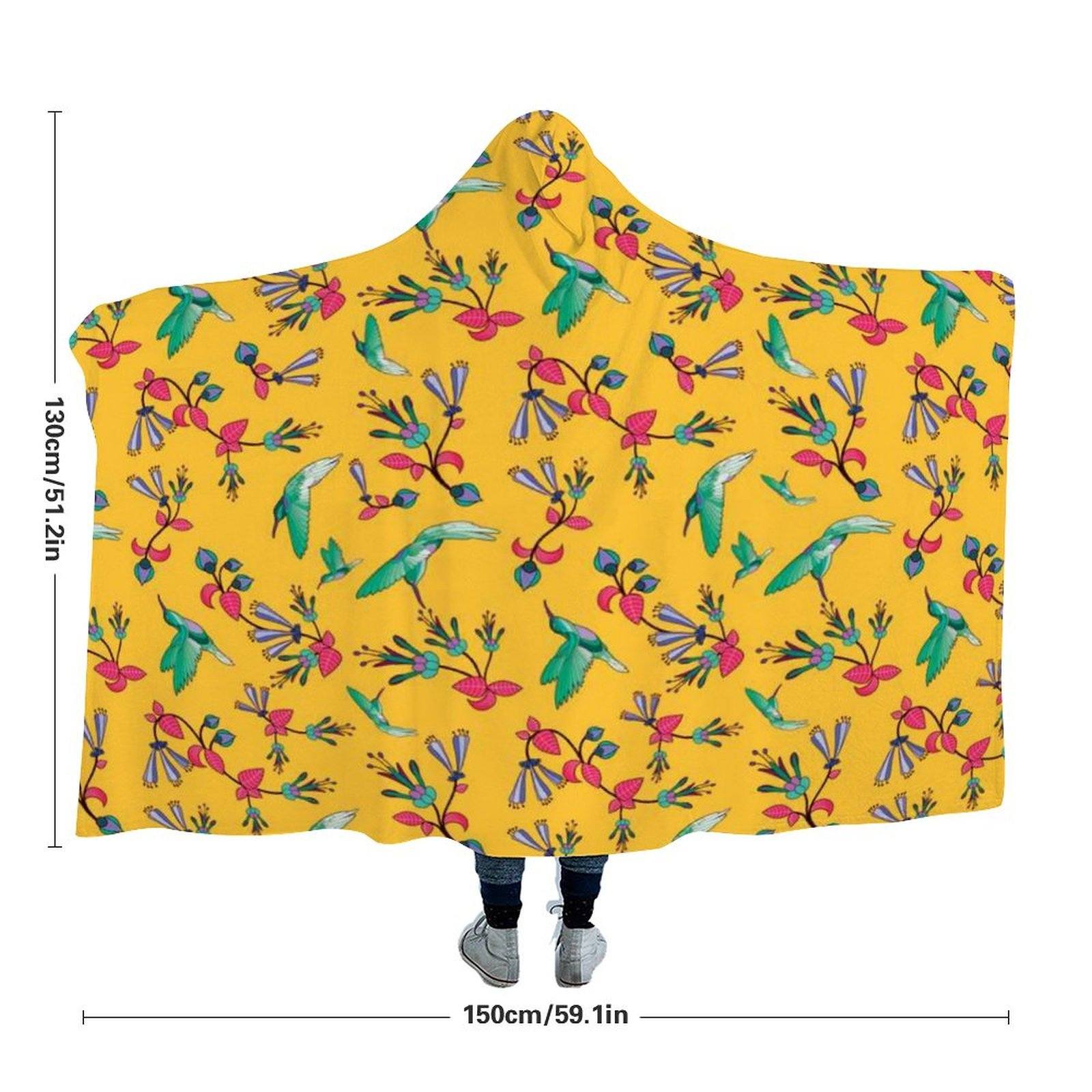 Swift Pastel Yellow Hooded Blanket blanket 49 Dzine 