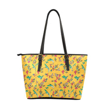 Load image into Gallery viewer, Swift Pastel Yellow Leather Tote Bag/Large (Model 1640) Leather Tote Bag (1640) e-joyer 
