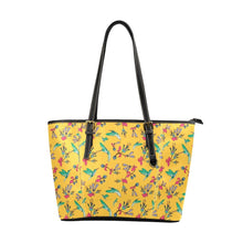 Load image into Gallery viewer, Swift Pastel Yellow Leather Tote Bag/Large (Model 1640) Leather Tote Bag (1640) e-joyer 
