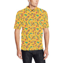 Load image into Gallery viewer, Swift Pastel Yellow Men&#39;s All Over Print Polo Shirt (Model T55) Men&#39;s Polo Shirt (Model T55) e-joyer 
