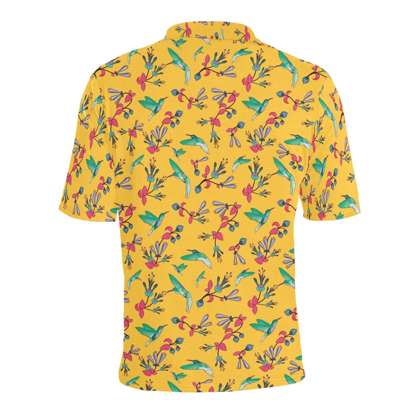 Swift Pastel Yellow Men's All Over Print Polo Shirt (Model T55) Men's Polo Shirt (Model T55) e-joyer 