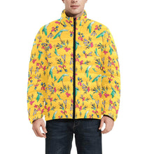 Load image into Gallery viewer, Swift Pastel Yellow Men&#39;s Stand Collar Padded Jacket (Model H41) Men&#39;s Stand Collar Padded Jacket (H41) e-joyer 
