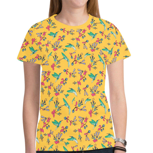 Swift Pastel Yellow New All Over Print T-shirt for Women (Model T45) tshirt e-joyer 