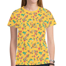 Load image into Gallery viewer, Swift Pastel Yellow New All Over Print T-shirt for Women (Model T45) tshirt e-joyer 
