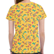 Load image into Gallery viewer, Swift Pastel Yellow New All Over Print T-shirt for Women (Model T45) tshirt e-joyer 
