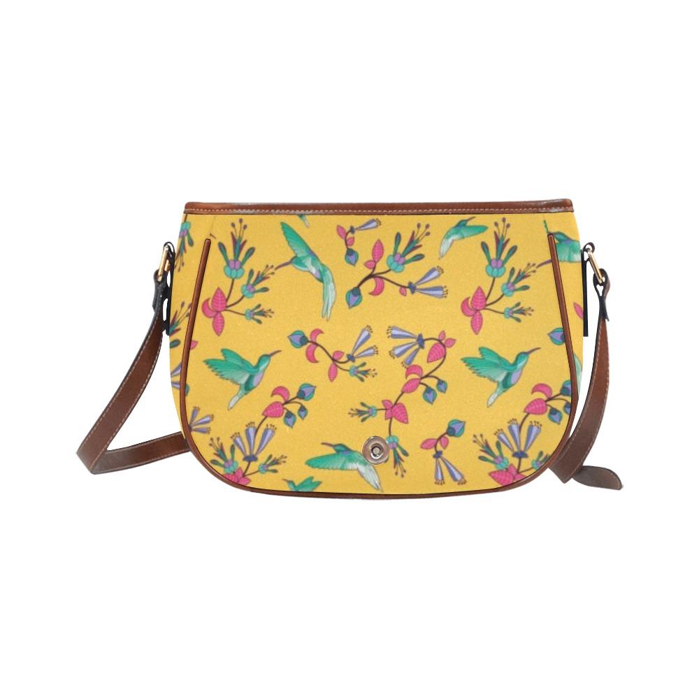 Swift Pastel Yellow Saddle Bag/Large (Model 1649) Saddle Bag/Large e-joyer 