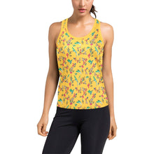 Load image into Gallery viewer, Swift Pastel Yellow Women&#39;s Racerback Tank Top (Model T60) Racerback Tank Top (T60) e-joyer 
