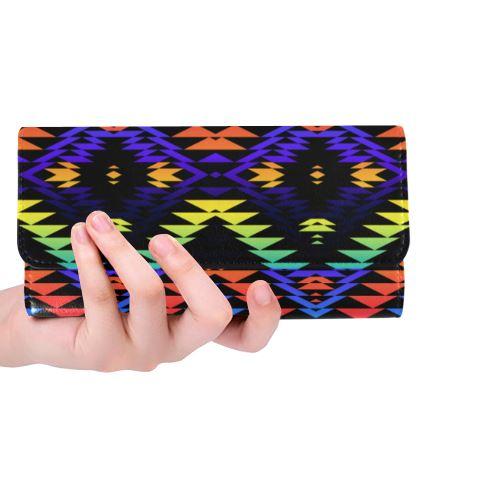 Taos Morning and Midnight Women's Trifold Wallet (Model 1675) Women's Trifold Wallet e-joyer 