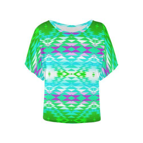 Taos Powwow 120 Batwing Blouse – Women's Top by 49 Dzine