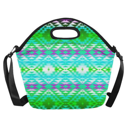 Taos Powwow 120 Neoprene Lunch Bag/Large (Model 1669) Neoprene Lunch Bag/Large (1669) e-joyer 