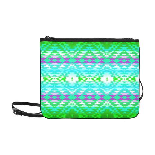 Taos Powwow 120 Slim Clutch Bag (Model 1668) Slim Clutch Bags (1668) e-joyer 