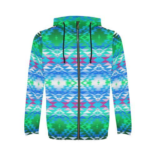Taos Powwow 150 Zip Hoodie by 49 Dzine