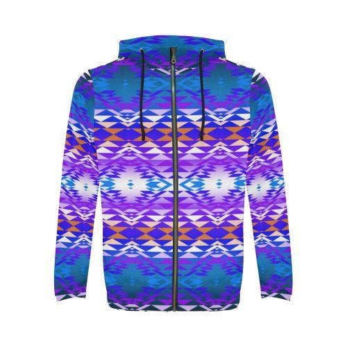 Taos Powwow 210 Zip Hoodie by 49 Dzine