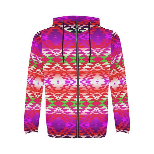 Taos Powwow 300 All Over Print Full Zip Hoodie for Men (Model H14) All Over Print Full Zip Hoodie for Men (H14) e-joyer 