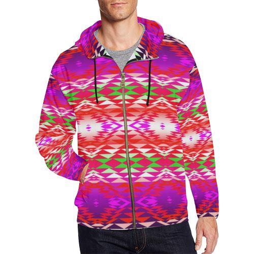 Taos Powwow 300 All Over Print Full Zip Hoodie for Men (Model H14) All Over Print Full Zip Hoodie for Men (H14) e-joyer 