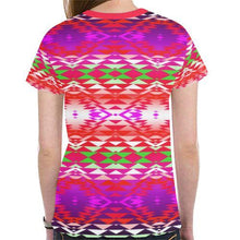 Load image into Gallery viewer, Taos Powwow 300 New All Over Print T-shirt for Women (Model T45) New All Over Print T-shirt for Women (T45) e-joyer 
