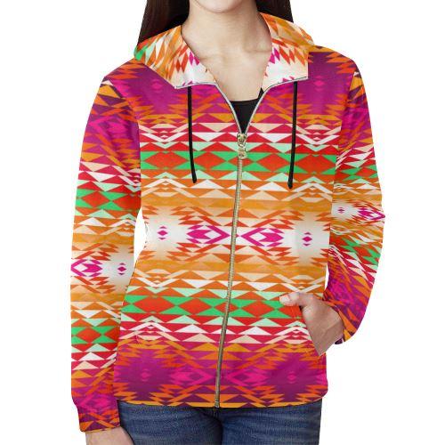 Taos Powwow 330 All Over Print Full Zip Hoodie for Women (Model H14) All Over Print Full Zip Hoodie for Women (H14) e-joyer 