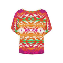 Load image into Gallery viewer, Taos Powwow 330 Women&#39;s Batwing-Sleeved Blouse T shirt (Model T44) Women&#39;s Batwing-Sleeved Blouse T shirt (T44) e-joyer 
