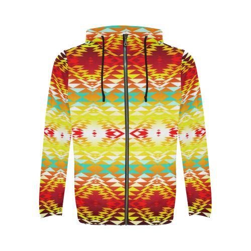 Taos Powwow All Over Print Full Zip Hoodie for Men (Model H14) All Over Print Full Zip Hoodie for Men (H14) e-joyer 