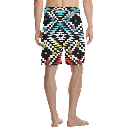 Taos Sunrise Men's All Over Print Casual Shorts (Model L23) Men's Casual Shorts (L23) e-joyer 