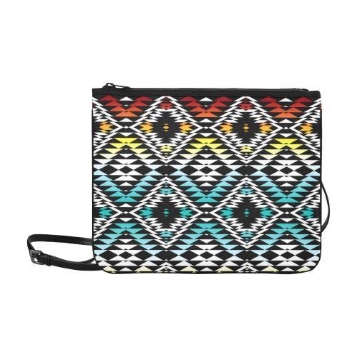 Taos Sunrise Slim Clutch Bag (Model 1668) Slim Clutch Bags (1668) e-joyer 