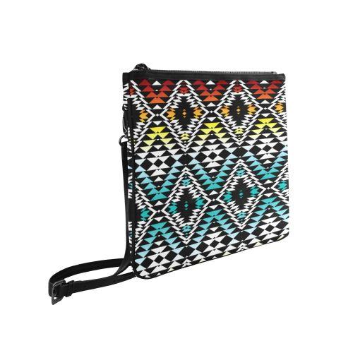 Taos Sunrise Slim Clutch Bag (Model 1668) Slim Clutch Bags (1668) e-joyer 