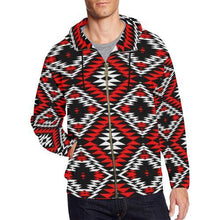 Load image into Gallery viewer, Taos Wool All Over Print Full Zip Hoodie for Men (Model H14) All Over Print Full Zip Hoodie for Men (H14) e-joyer 
