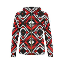 Load image into Gallery viewer, Taos Wool All Over Print Full Zip Hoodie for Women (Model H14) All Over Print Full Zip Hoodie for Women (H14) e-joyer 
