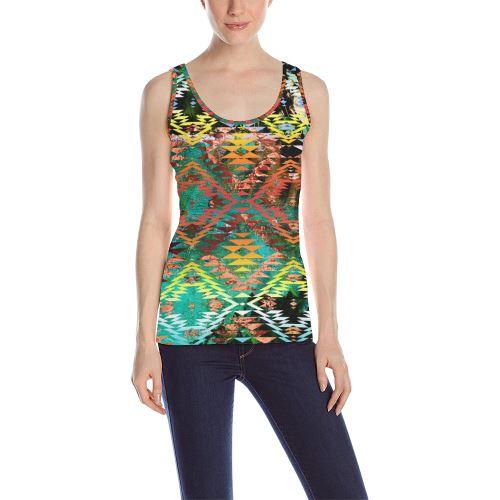 Taos Wool All Over Print Tank Top for Women (Model T43) All Over Print Tank Top for Women (T43) e-joyer 