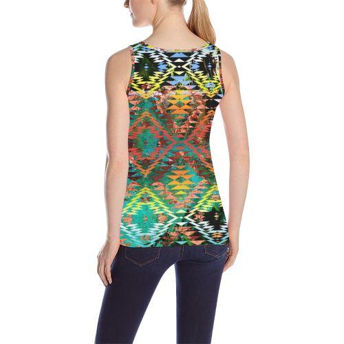 Taos Wool All Over Print Tank Top for Women (Model T43) All Over Print Tank Top for Women (T43) e-joyer 