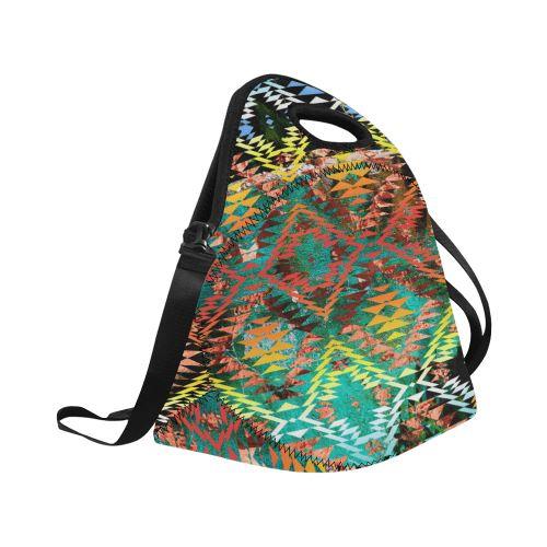 Taos Wool Neoprene Lunch Bag/Large (Model 1669) Neoprene Lunch Bag/Large (1669) e-joyer 