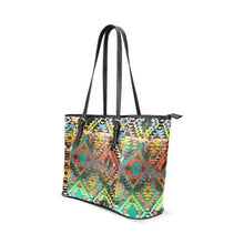 Load image into Gallery viewer, Taos Wool Tote Bag/Large (Model 1640) Leather Tote Bag (1640) e-joyer 
