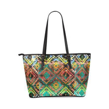 Load image into Gallery viewer, Taos Wool Tote Bag/Large (Model 1640) Leather Tote Bag (1640) e-joyer 
