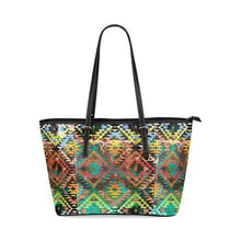 Load image into Gallery viewer, Taos Wool Tote Bag/Large (Model 1640) Leather Tote Bag (1640) e-joyer 
