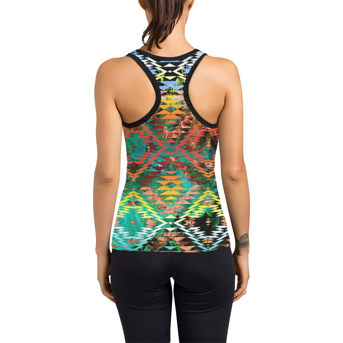 Taos Wool Women's Racerback Tank Top (Model T60) Racerback Tank Top (T60) e-joyer 