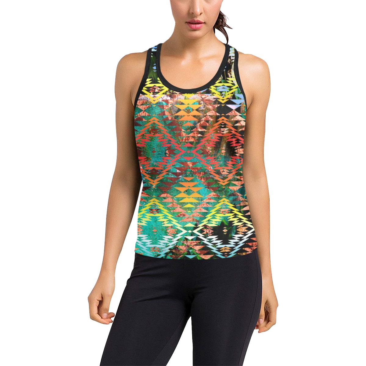 Taos Wool Women's Racerback Tank Top (Model T60) Racerback Tank Top (T60) e-joyer 