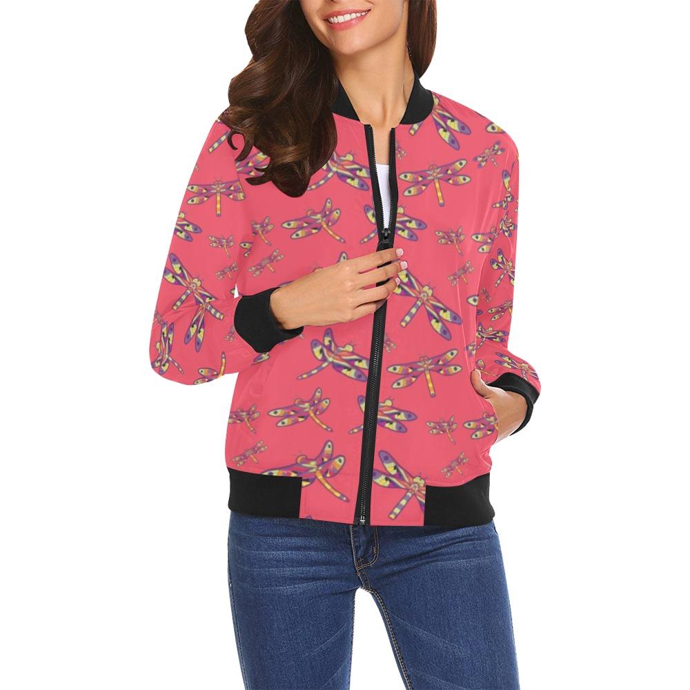 The Gathering All Over Print Bomber Jacket for Women (Model H19) Jacket e-joyer 